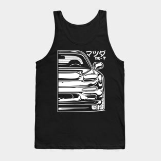 Mazda RX7 (White Print) Tank Top